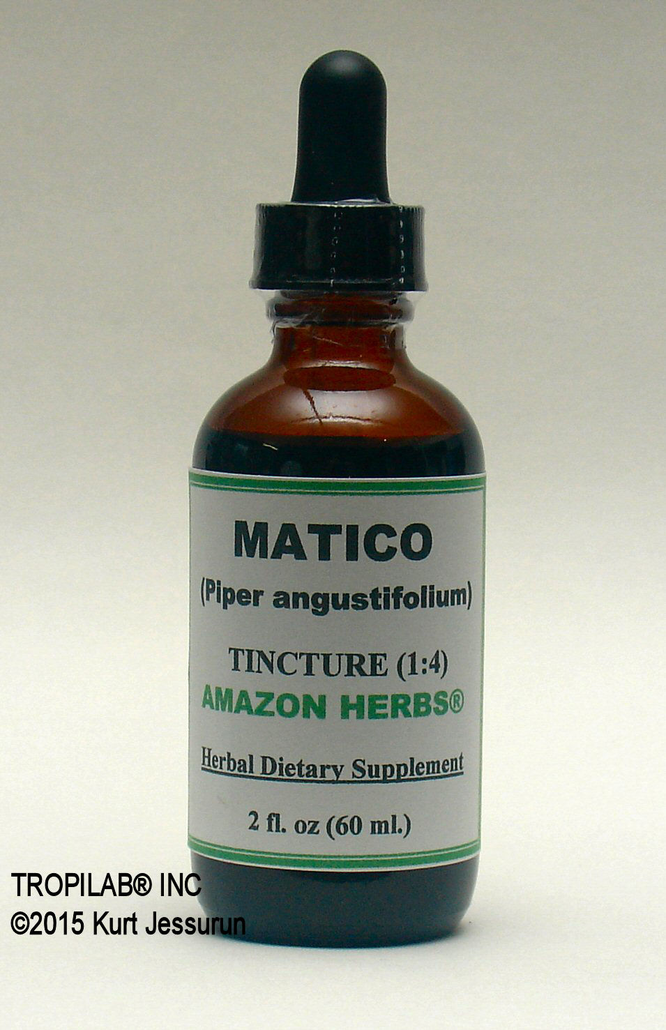 Tincture of Piper angustifolium or Spiked pepper, also called Matico  - TROPILAB